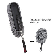 United's Micro Fiber Duster for Car Cleaning & Household with Interior Small Duster (Grey)