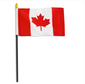 4x6" Canadian stick flag