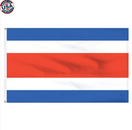 3x5' Costa Rica Nylon flag