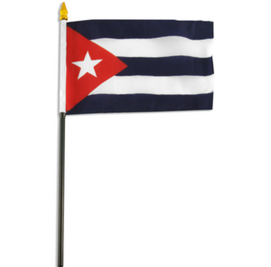 4X6" Cuban stick flag