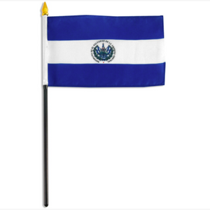 4x6" El Salvador stick flag