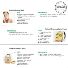 Load image into Gallery viewer, Unitedlys® Organic &amp; Natural Lemon Peel Powder for Face &amp; Skin Care (Brown)-200 Grams
