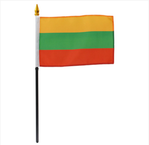 4x6" Lithuania stick flag