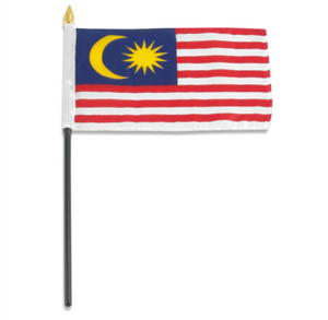 4x6" Malaysia stixk flag