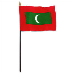 4x6" Maldives stick flag