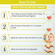 Load image into Gallery viewer, Unitedlys® Organic &amp; Natural Lemon Peel Powder for Face &amp; Skin Care (Brown)-200 Grams