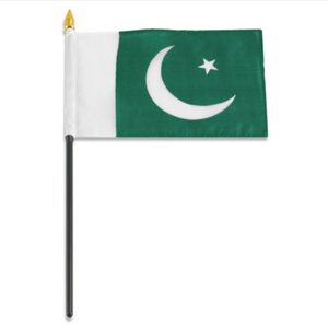 4x6" Pakistan stick flag