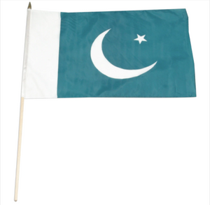 12x18" Pakistan stick flag