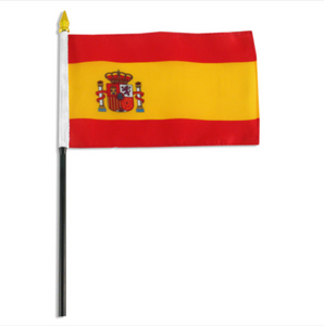 4x6" Spain stick flag