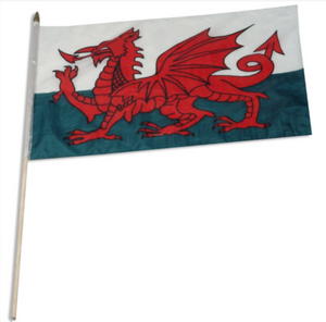 12x18" Wales stick flag