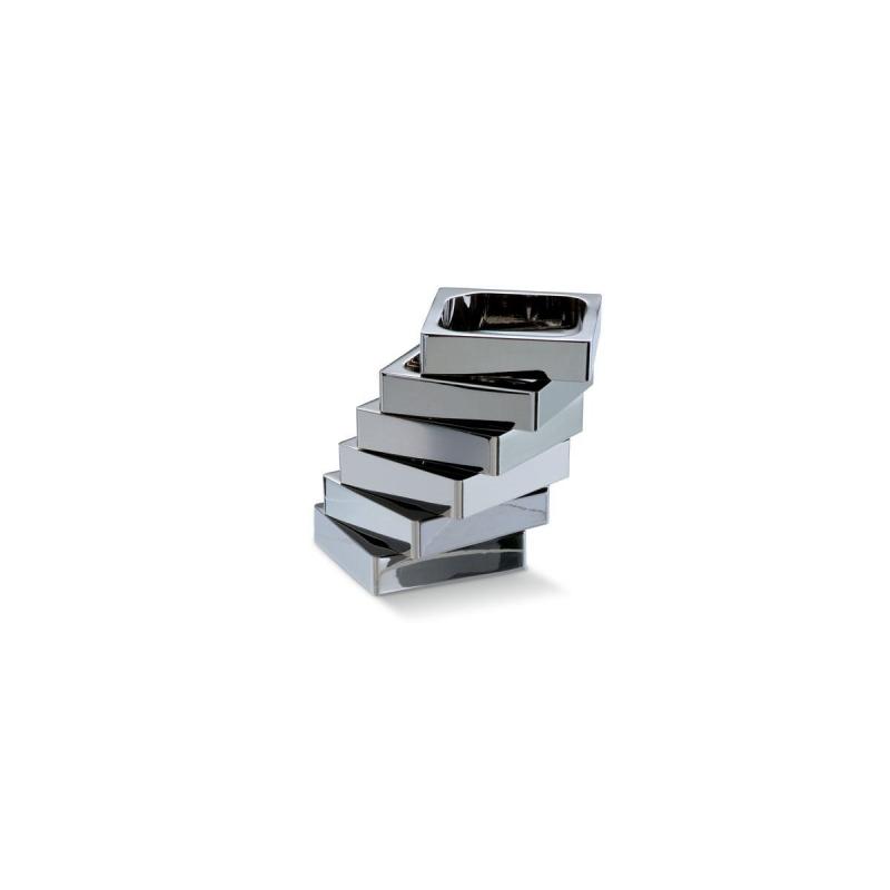 Zick Zack Pen Holder Chrome