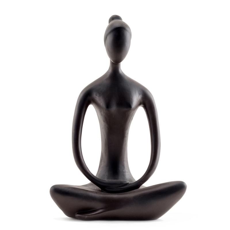 Yoga Goddess in Seated Pose Brown Large