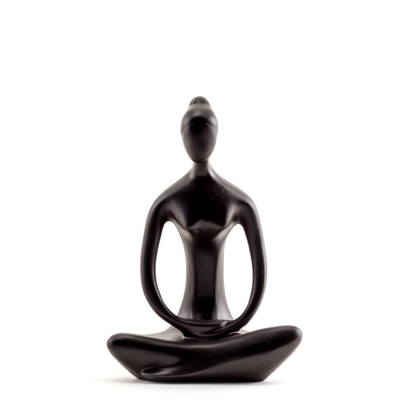 Yoga Goddess in Seated Pose Brown Small