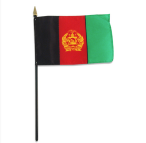 4X6" African American stick flag