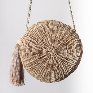 Shaneen Tassel Round Bag