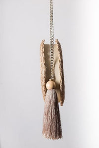 Shaneen Tassel Round Bag