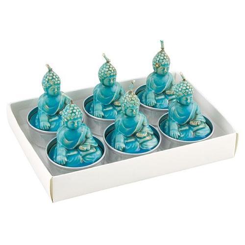 Witness Buddha Tealight Turquoise