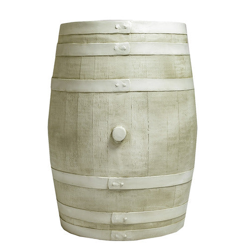 Whiskey Barrel Religious Sculpture